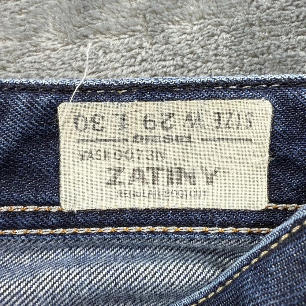 Diesel Men's Bootcut Jeans in Faded Blue Wash